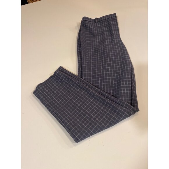 Theory Womens Gray Windowpane Check Slim Fit Pants Size 6 - Tailored Trousers Wi - Picture 5 of 10